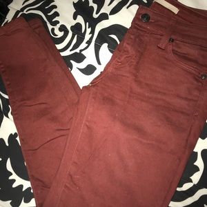 Burgundy Vince jeans